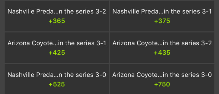 Odds via DraftKings Sportsbook